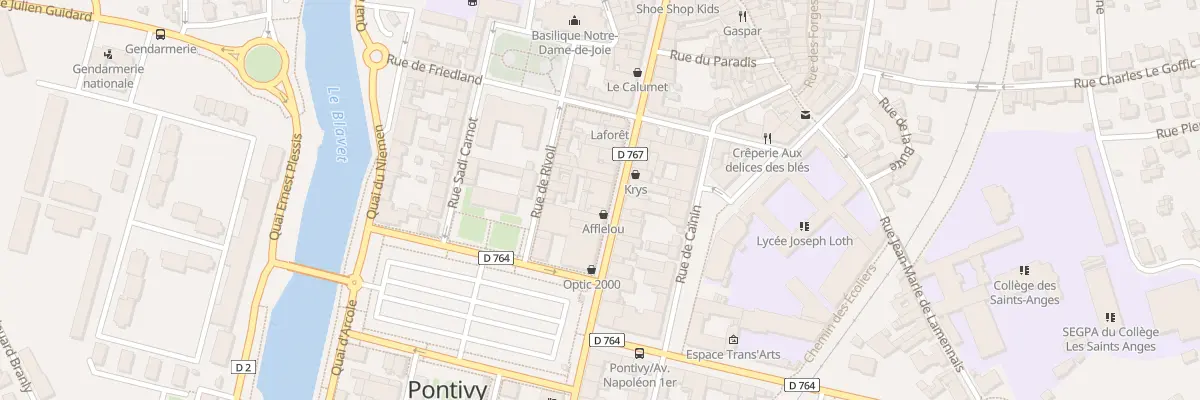 Plan du 56 Rue Nationale à Pontivy