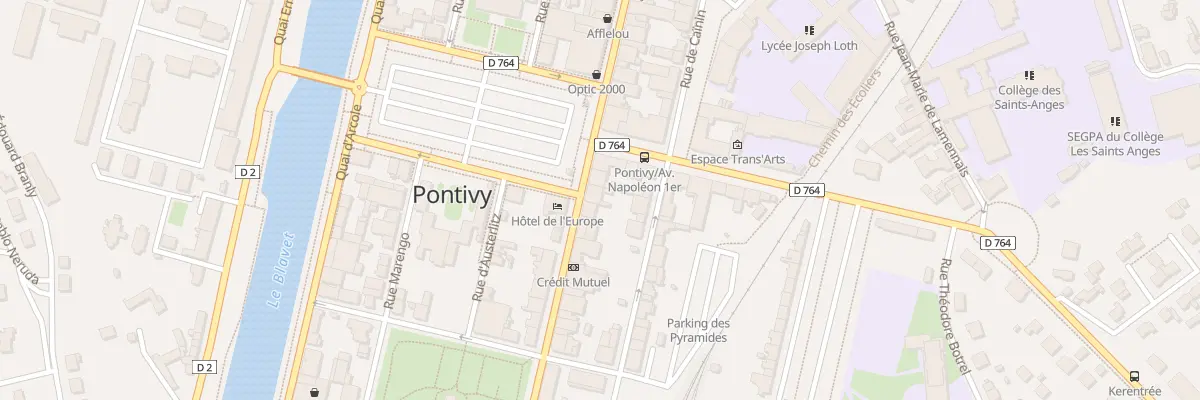Plan du 75 Rue Nationale à Pontivy