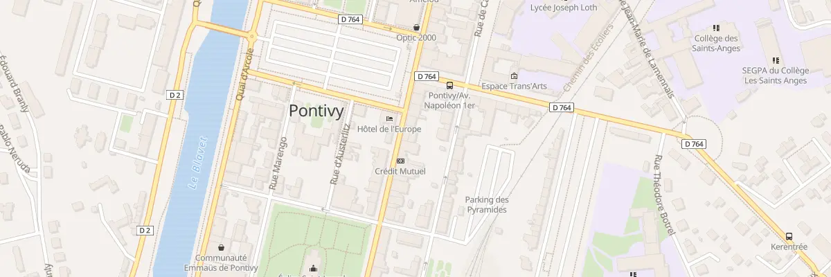 Plan du 81 Rue Nationale à Pontivy