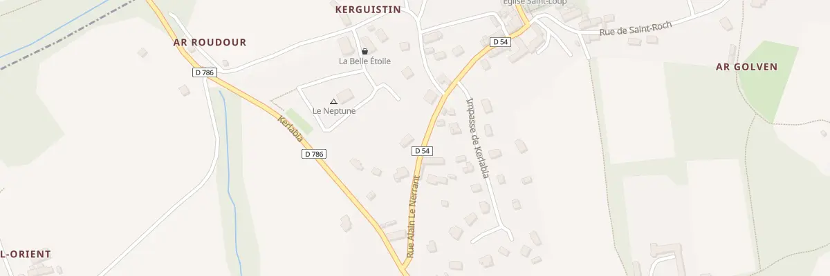 Plan du 5138 Kerlabia à Lanloup