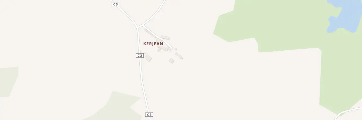 Plan du 3 Kerjean à Locmariaquer