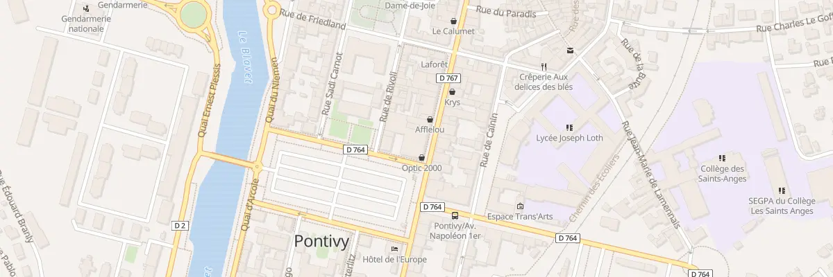 Plan du 68 Rue Nationale à Pontivy