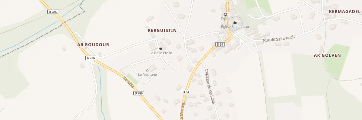 Plan du 5143 Kerguistin à Lanloup
