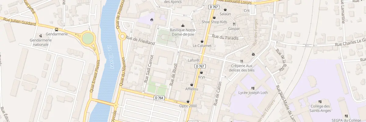 Plan du 5 Rue de Rivoli à Pontivy