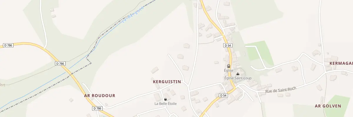 Plan du 8 Kerguistin à Lanloup