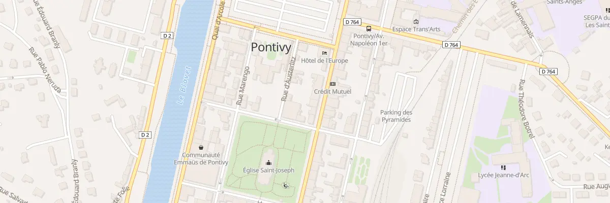 Plan du 84 Rue Nationale à Pontivy