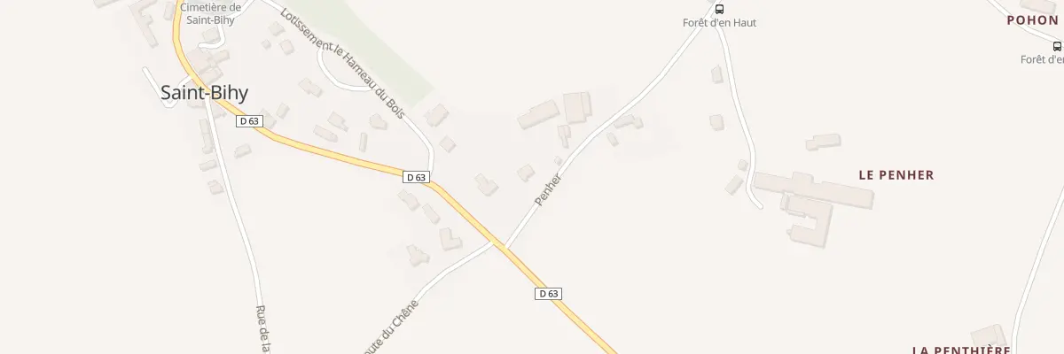 Plan du 2 Le Penher à Saint-Bihy