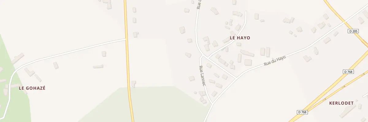 Plan du 7 Rue de Lannec à Saint-Thuriau