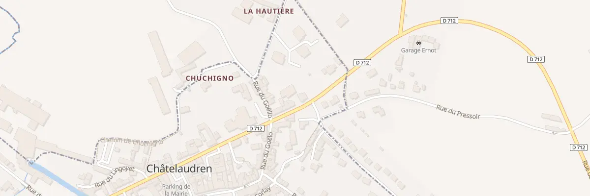 Plan du 35 Rue du Gen Leclerc à Châtelaudren-Plouagat