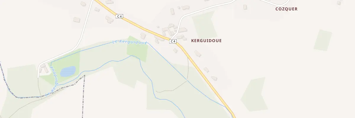 Plan du 4 Kerguidoué à Pludual
