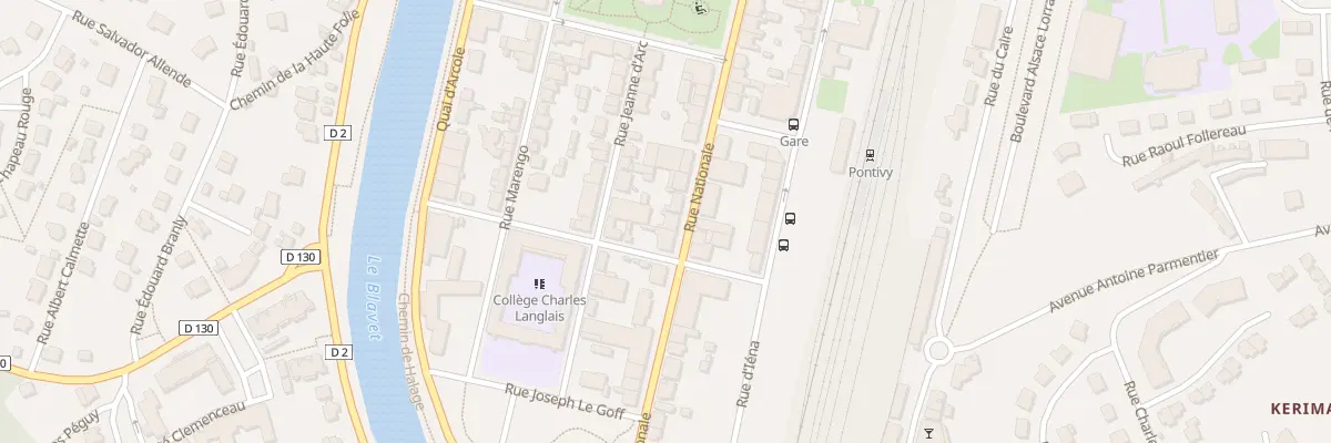 Plan du 106 Rue Nationale à Pontivy