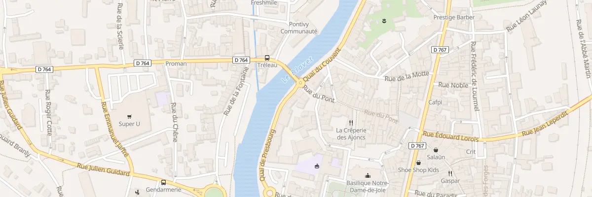 Plan du 3 Quai Presbourg à Pontivy