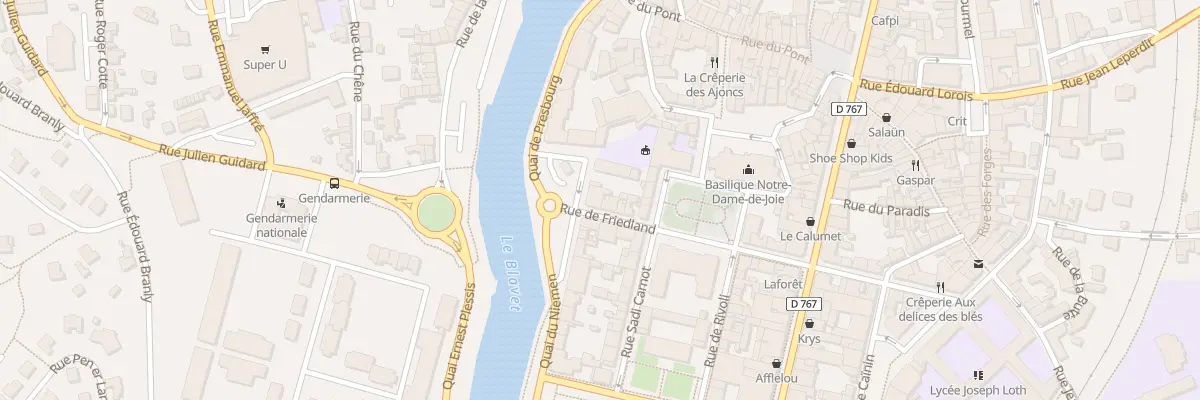 Plan du 29 Quai Presbourg à Pontivy
