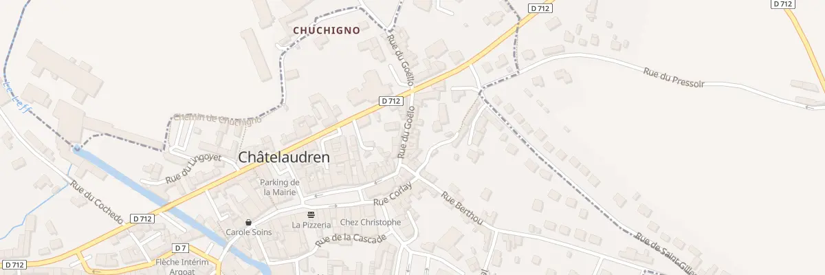 Plan du 10 Rue de Goelo à Châtelaudren-Plouagat