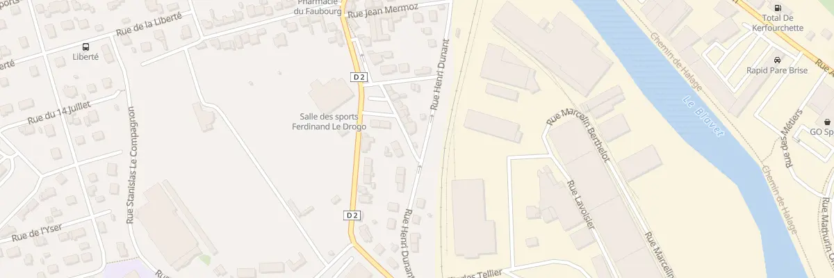 Plan du 13 Rue Jean-Corentin Carré à Pontivy