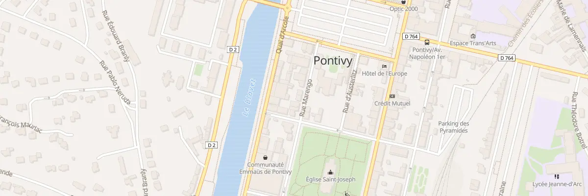 Plan du 14 Rue Marengo à Pontivy