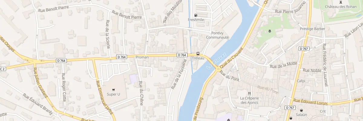 Plan du 6 Rue de la Fontaine à Pontivy