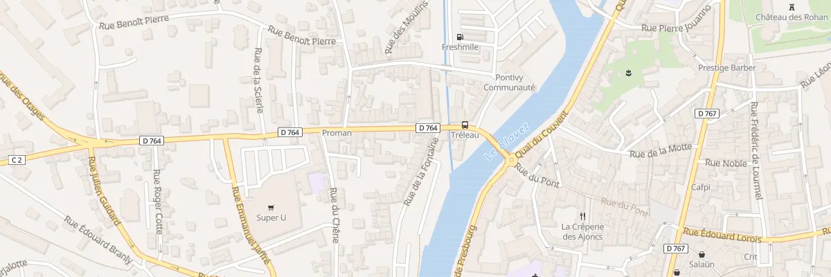 Plan du 11 Rue Gal Quinivet à Pontivy
