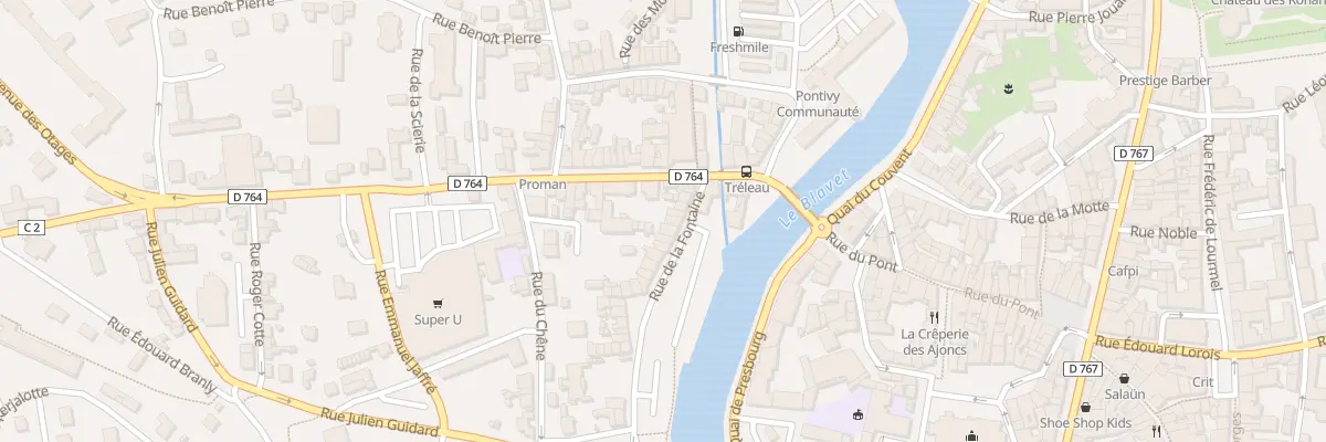 Plan du 12 Rue de la Fontaine à Pontivy