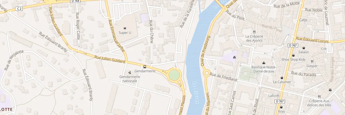 Plan du 60 Rue de la Fontaine à Pontivy
