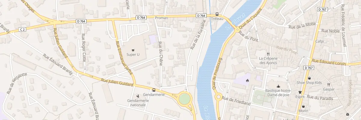 Plan du 46 Rue de la Fontaine à Pontivy