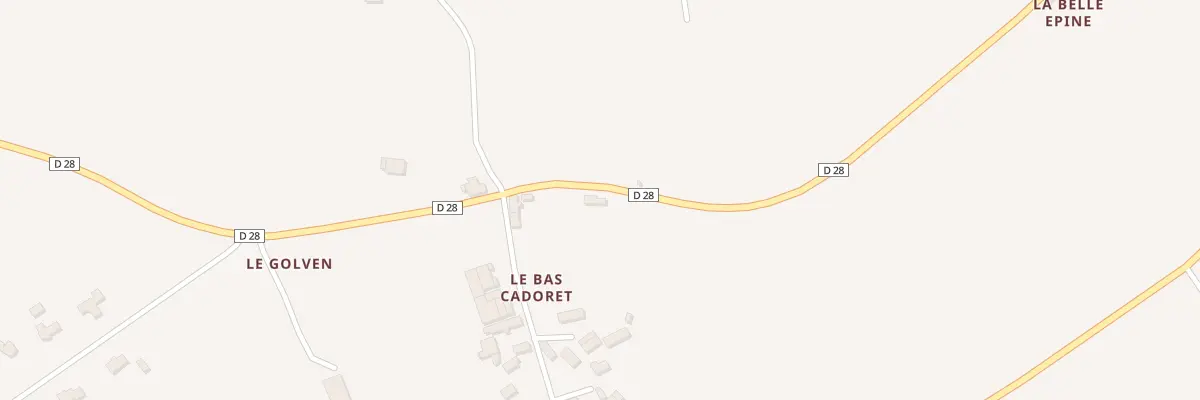 Plan du 2 Le Bas Cadoret au Vieux-Bourg