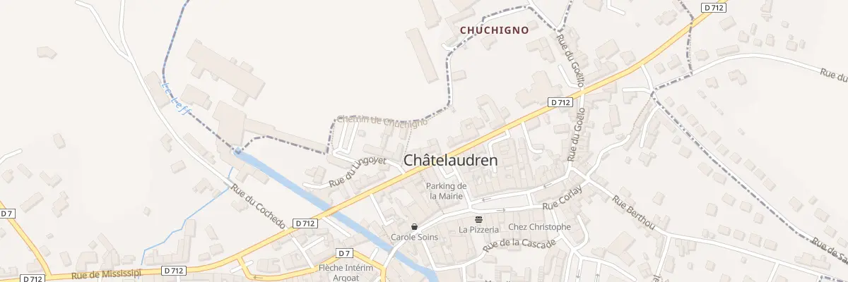 Plan du 13 Rue du Gen Leclerc à Châtelaudren-Plouagat