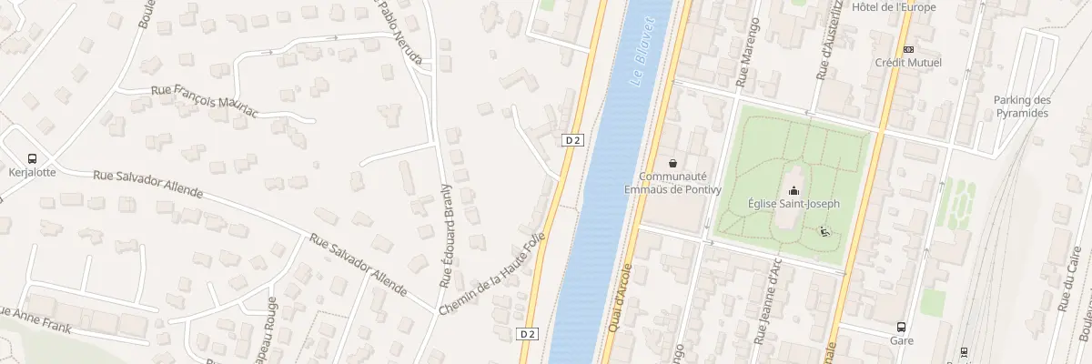 Plan du 22 Rue du 2eme Chasseur à Pontivy