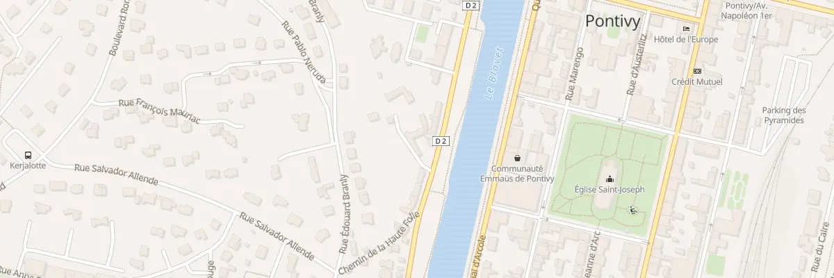 Plan du 9003 Rue du Bout de la Lande à Pontivy