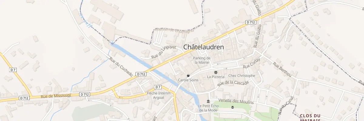 Plan du 16 Rue du Gen Leclerc à Châtelaudren-Plouagat