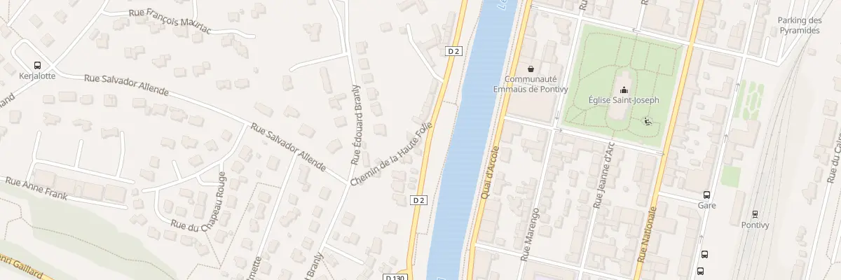 Plan du 30 Rue du 2eme Chasseur à Pontivy