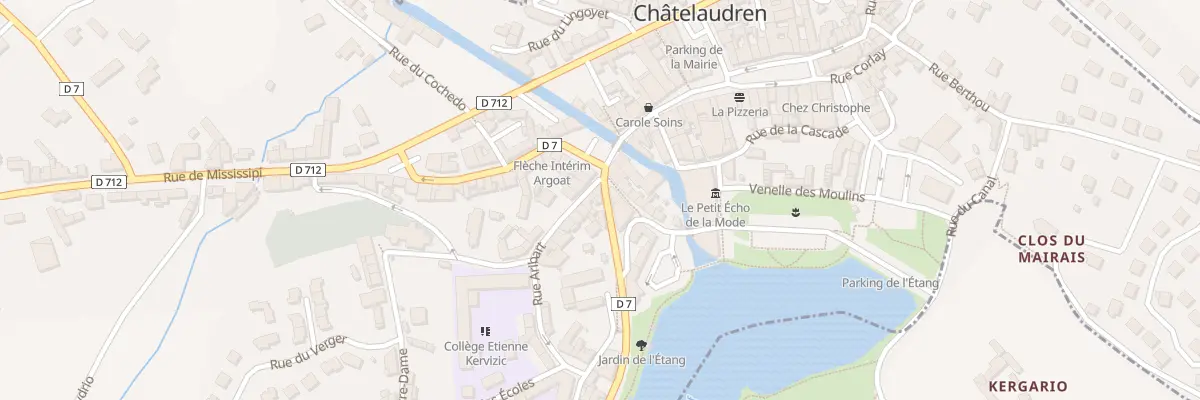Plan du 4 Rue de la Gare Chatelaudren à Châtelaudren-Plouagat