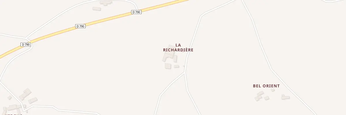Plan du 1 La Richardière à La Harmoye