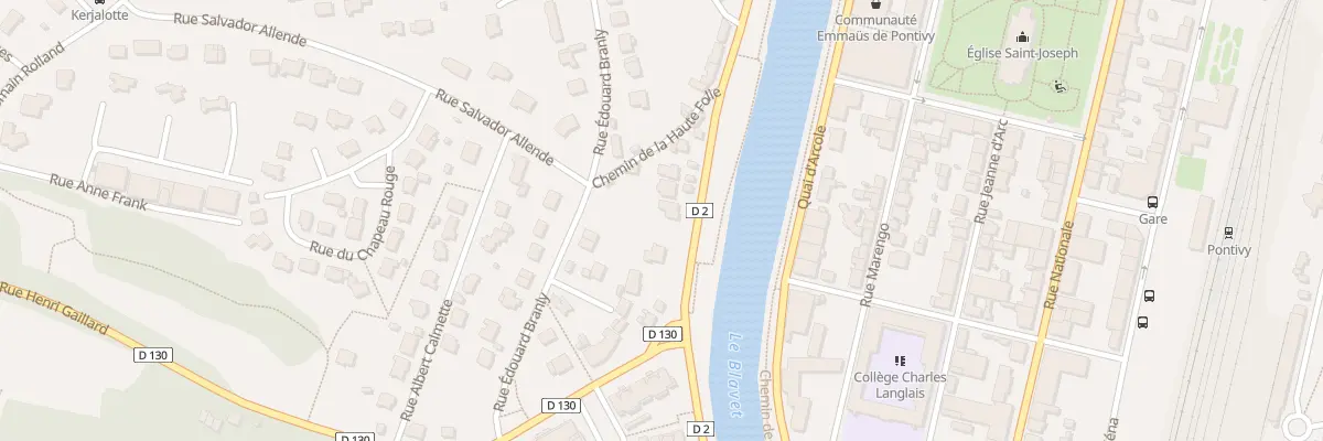 Plan du 38 Rue du 2eme Chasseur à Pontivy