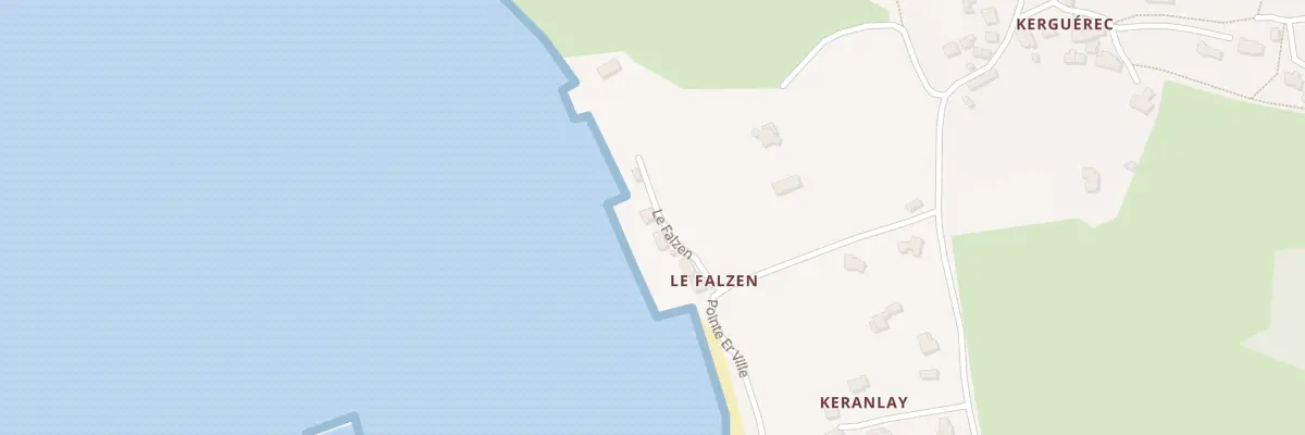 Plan du 7 Falzene à Locmariaquer