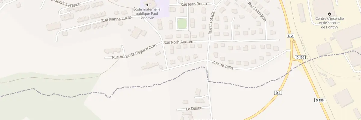 Plan du 3 Rue de Talin à Pontivy