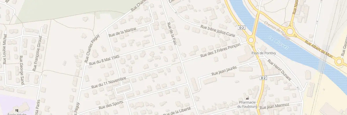Plan du 39 Rue de la Paix à Pontivy