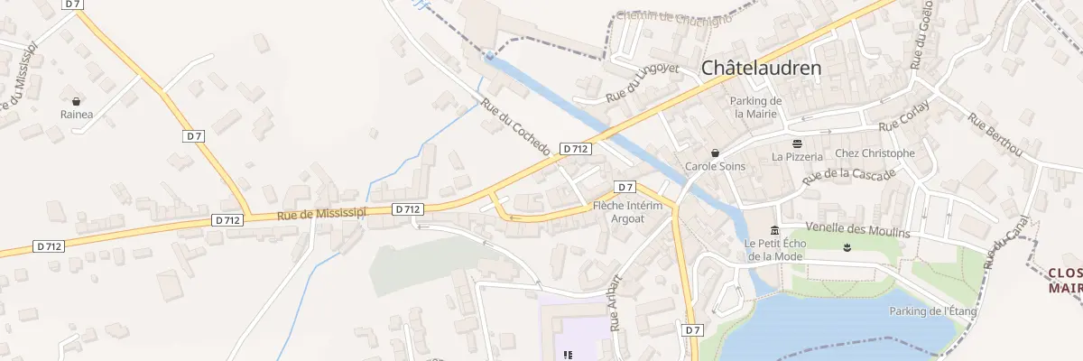 Plan du 2 Rue du Gen Leclerc à Châtelaudren-Plouagat
