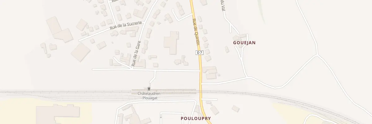Plan du 2 Rue de la Gare Plouagat à Châtelaudren-Plouagat