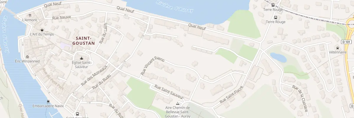 Plan du 17 Rue Vincent Eveno à Auray