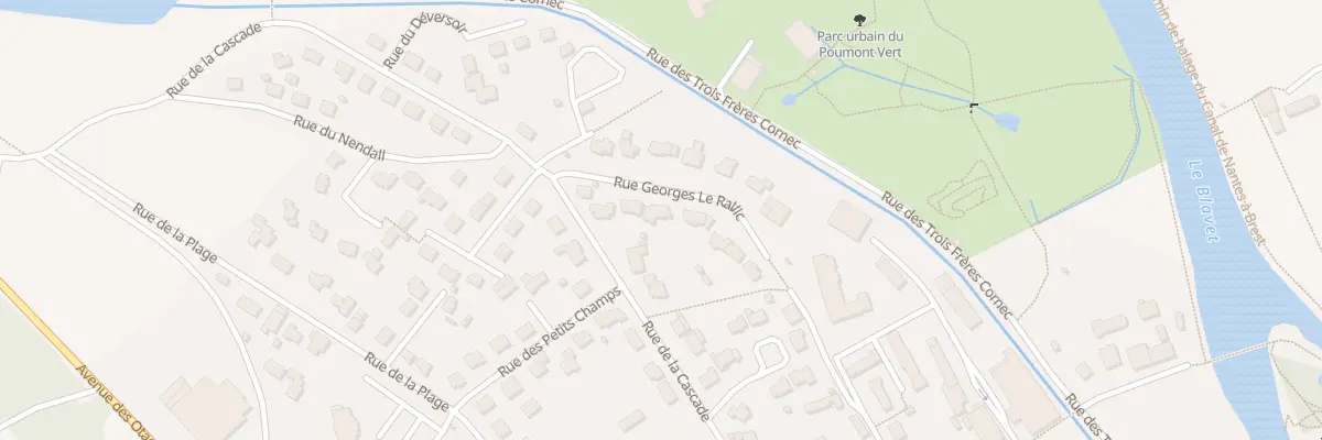 Plan du 6 Rue Georges le Rallic à Pontivy
