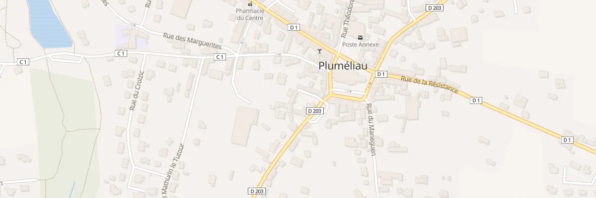 Plan du 2B Rue des Fontaines à Pluméliau-Bieuzy