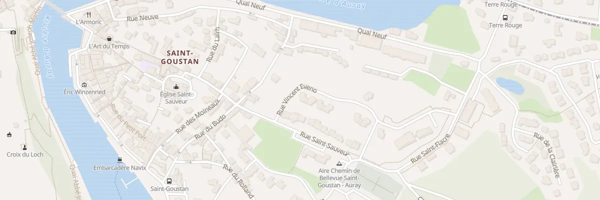Plan du 2 Rue Vincent Eveno à Auray