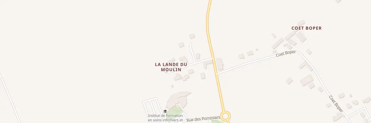 Plan du 8 La Lande du Moulin à Pontivy