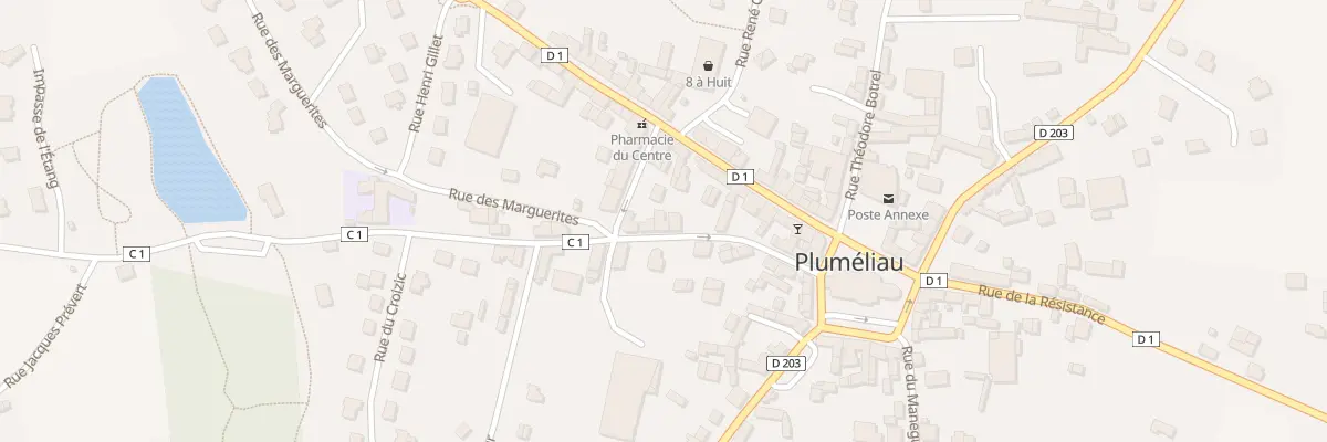 Plan du 10 Rue des Combats de Kervernen à Pluméliau-Bieuzy