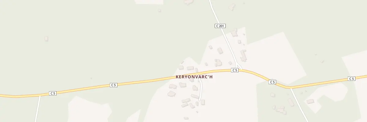 Plan du 1 Ham de Keryonvarch à Crach