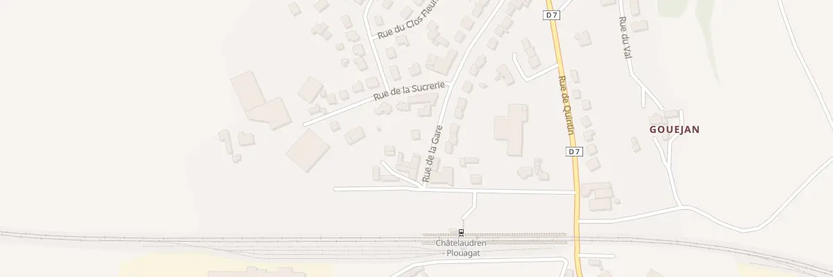 Plan du 9 Rue de la Gare Plouagat à Châtelaudren-Plouagat