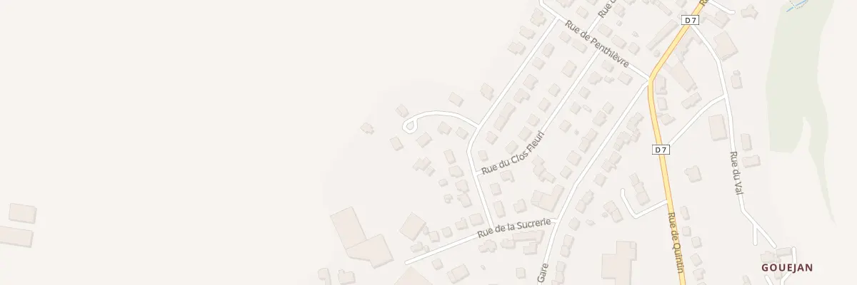 Plan du 5 Rue de Cornouaille à Châtelaudren-Plouagat