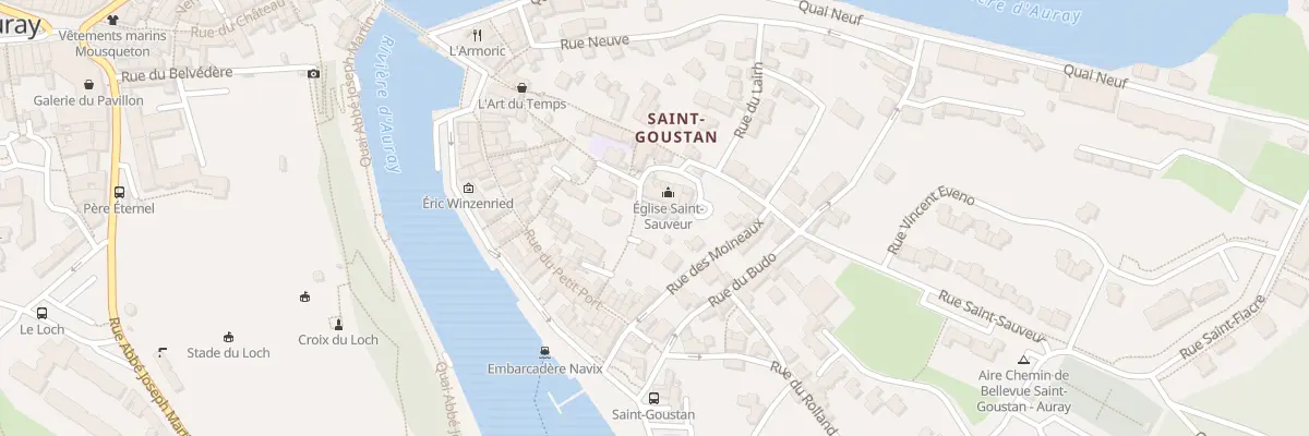 Plan du 1 Rue de l’Eglise (St Goustan) à Auray