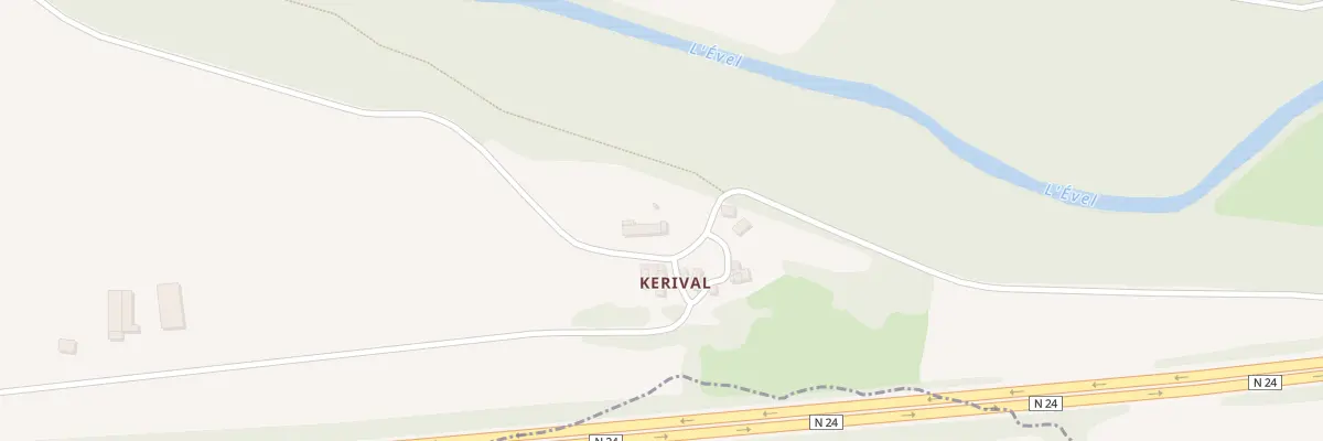 Plan du 6 Kerival à Guénin